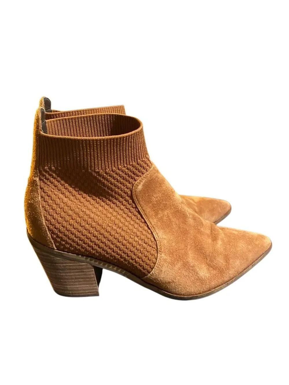 Cole Haan women’s Maggie chestnut brown suede, pointed, toe boot 8